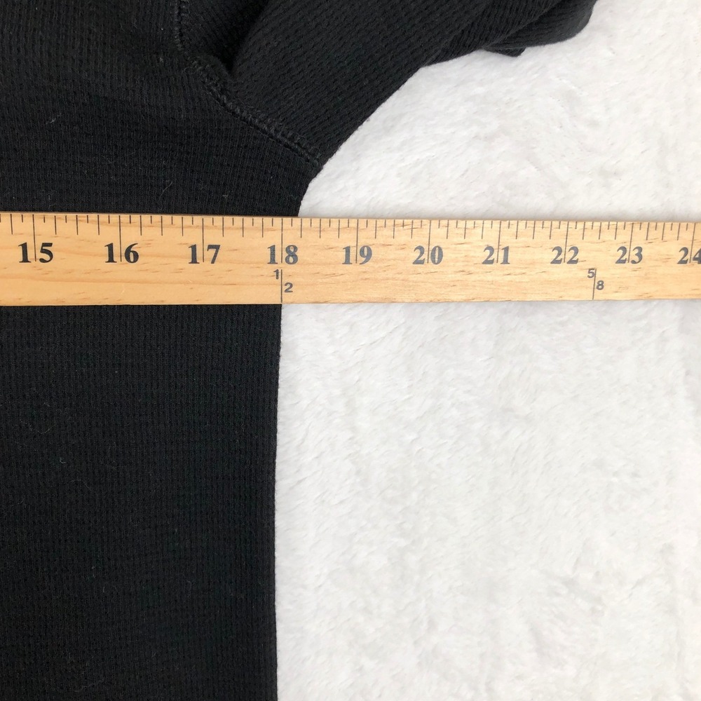 POLO Ralph Lauren Waffle Knit Thermal Sleepwear Shirt Men's Sz M Black EUC - Picture 9 of 11